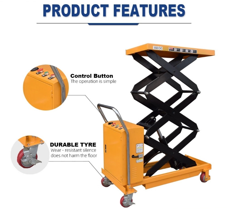 Double scissor lift table for sale